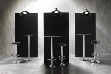414 - Steel stool with footrest by PF Stile - view 3